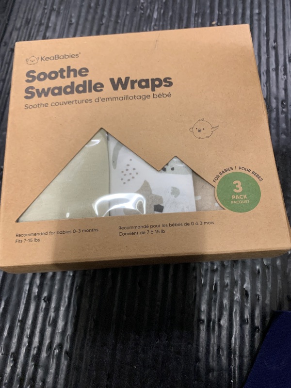 Photo 1 of 3-Pack Organic Baby Swaddle Sleep Sacks - Swaddles for Newborns, Infant 0-3 Months, Baby Girls, Boys, Soft & Snug Newborn Sleep Sack, Nursery Swaddling Blankets (Dino Ridge, OS)
