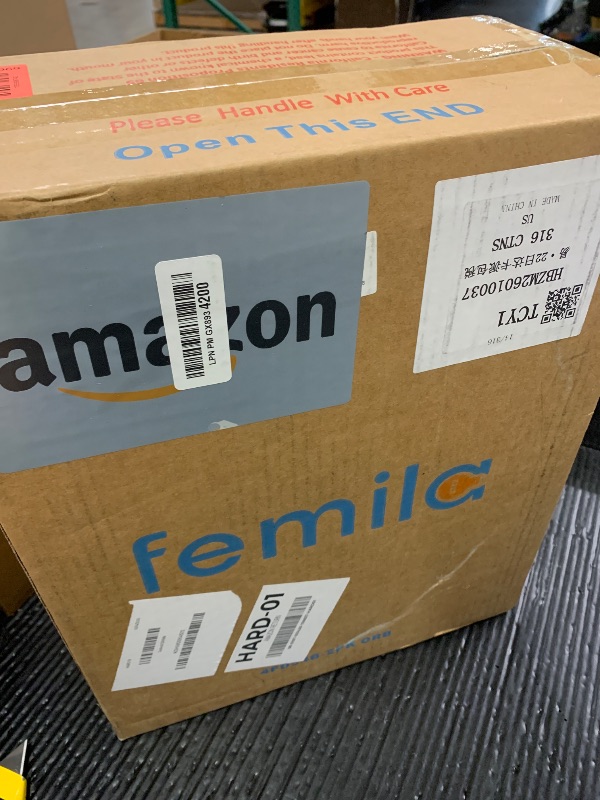 Photo 1 of FEMILA 2-Pack Outdoor Wall Sconce Lights Oil Rubbed Bronze, 15" Exterior Outdoor Light Fixtures Wall Mount with Seeded Glass, for Front Porch Patio Garage, 4FD54B-2PK ORB