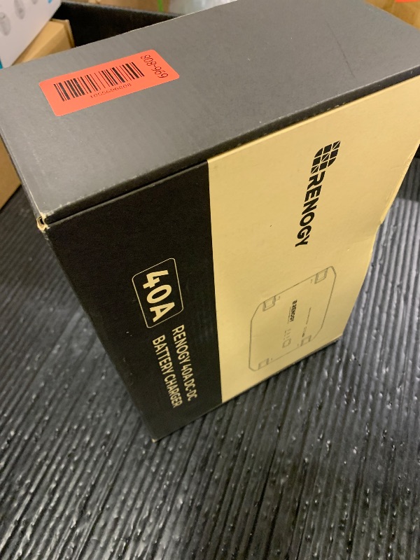 Photo 1 of RENOGY REGO 12V 40A DC-DC Battery Charger with LiFePO4 Activation, Waterproof Smart Battery Charger Compatibility with Flooded, Gel, AGM, and Lithium Batteries for RV Marine Truck All Weather