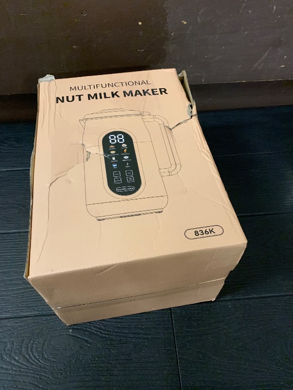 Photo 1 of 10 in 1 Nut Milk Maker Machine, 42oz IMD Screen Almond Milk Maker, Soy Milk Maker with Self-Cleaning, Delay Start, Keep Warm, Boil Water, Automatic Plant-Based Milk Blender for Soybean, Oat, Coconut