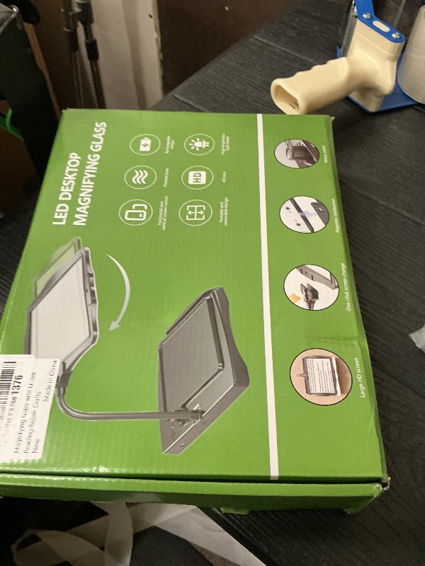 Photo 1 of Magnifying Glass with Light and Stand 50 Ultra-Bright LEDs Large Magnifying Lamp with Light Magnifying Glass on Stand Hand-Free with 360° Flexible Gooseneck for Close Work Reading Repair Crafts