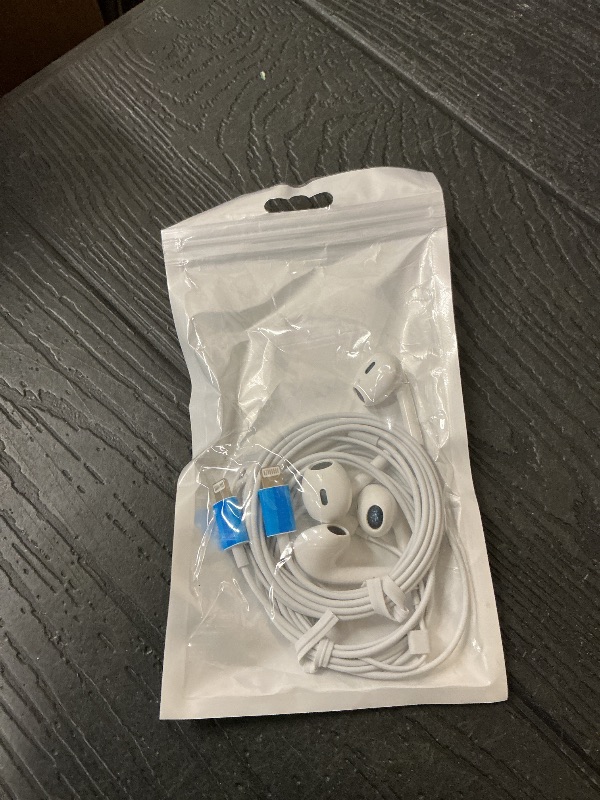 Photo 1 of 2 Pack Headphones for iPhone with Microphone and Volume Control - Earbuds for Music and Phone Calls, Compatible with iPhone 7/8/X/Xs/XR/se/11/12/13/14/Pro/Pro Max, Support All iOS System