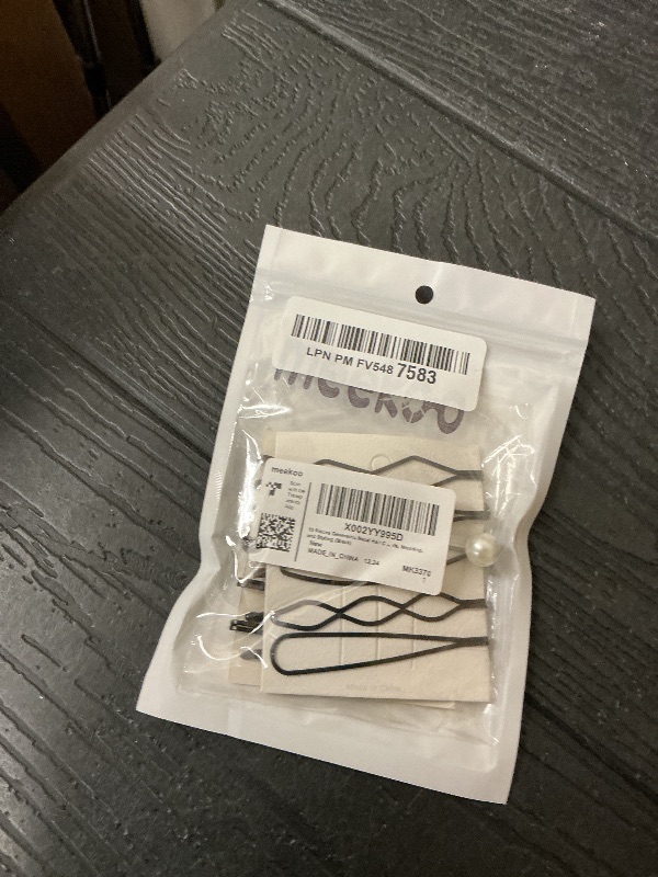 Photo 1 of 10 Pieces Geometric Metal Hair Clips and Barrettes - Minimalist Hair Accessories for Women and Girls, Wedding, and Styling (Black)