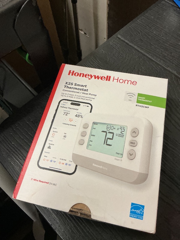 Photo 1 of New! Honeywell Home Smart Thermostat, Conventional/Heat Pump Compatibility, WiFi Thermostat for Home, X2S, Gray