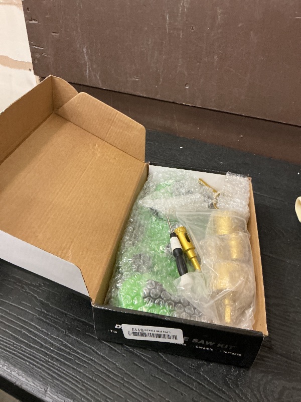 Photo 1 of Diamond Hole Saw Kit, 10 PCS Tile Brazed Drill Bits Set with Double Suction Cup Guide, 6-50 mm Dry/Wet Hole Saws for Ceramic, Glass, Porcelain, Marble, Granite