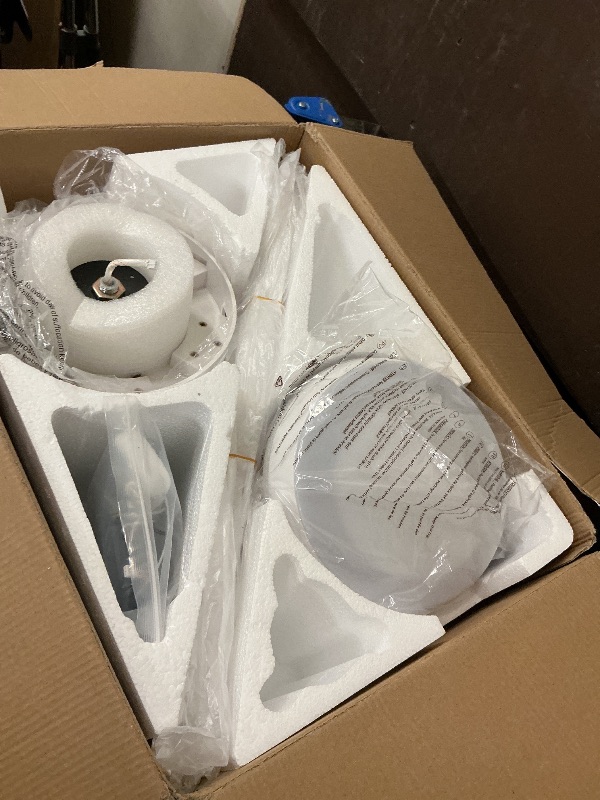 Photo 1 of Surtime 46" White Ceiling Fans with RGB Lights - Flush Mount Ceiling Fan Light with LED 3CCT Dimmable, Modern Low Profile Ceiling Fans for Indoor Party,Covered Outdoor