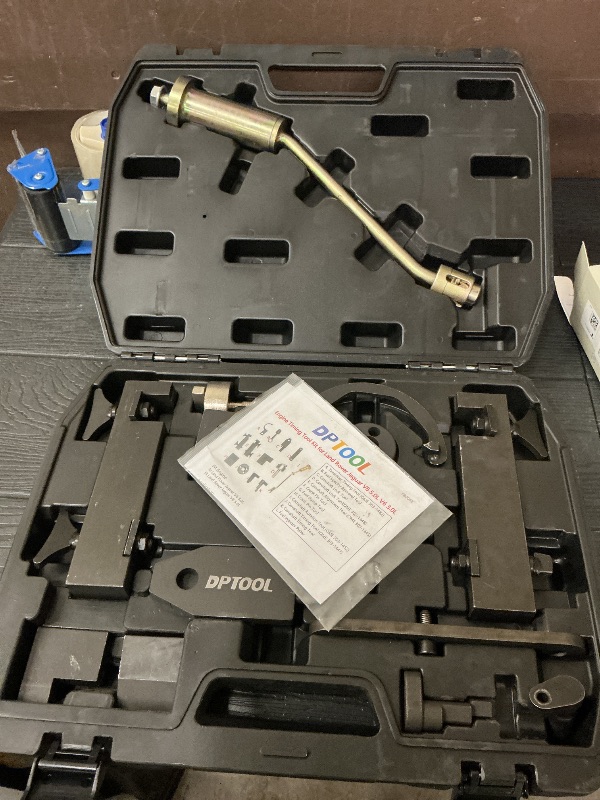 Photo 1 of Timing Kit Camshaft Alignment Locking Tool with Fuel Injector Puller Compatible with Land Rover Jaguar Discovry 4 Rang Rover Sport V8 5.0L V6 3.0L Engine 303-1303 303-1145 303-1148 303-1482 310-197