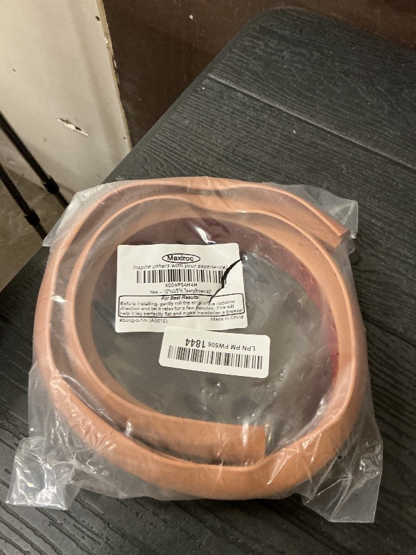 Photo 1 of 1/2" to 3/5" Height Threshold Ramp - Rubber Threshold, Floor Transition Strip, Wheelchair Ramp, Door Strip, Carpet to Tile Strip (Tawny Browm, 40 inches)