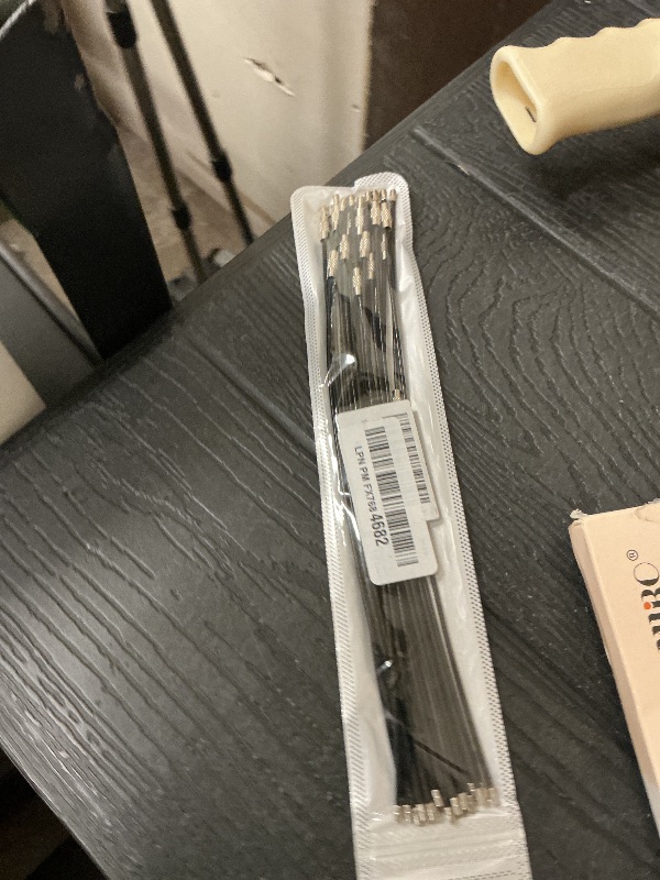 Photo 1 of 10 Inch Wire Keychain Cable,Large Stainless Steel Key Ring Loop Holder,Nylon Coated Screw Lock Key Rings,2mm Heavy Duty,Pack of 20,Black