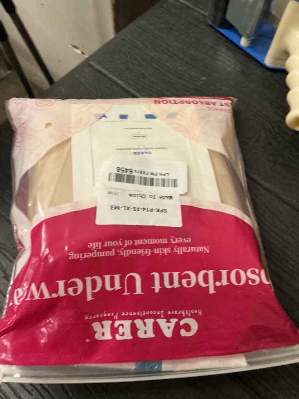 Photo 1 of Carer Incontinence Underwear for Women Washable 3PACK Leakproof Underwear 150ml Super Absorbent Leak Proof Underwear for Women Bladder Leakage Protective Panties, Beige, X-Large