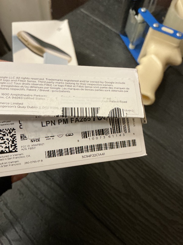 Photo 1 of Fitbit Sense 2 Advanced Health and Fitness Smartwatch with Tools to Manage Stress and Sleep, ECG App, SpO2, 24/7 Heart Rate and GPS, Blue Mist/Pale Gold, One Size (S & L Bands Included)