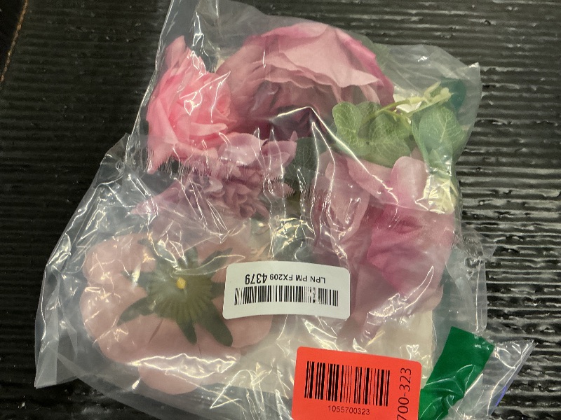 Photo 1 of 20 PCS Flower Cake Toppers Butterfly Cake Decorations Happy Birthday Cake Toppers with Pink Purple Flowers Eucalyptus Butterflies for Birthday Party Wedding Baby Shower Supplies (Pink Purple)