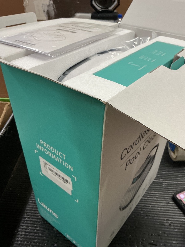 Photo 1 of (2025 Upgrade) Launs S1 Cordless Robotic Pool Cleaner, Dual Motors & Suction Ports Automatic Pool Vacuum Robot Lasts up to 90 Min, Self-Parking Ideal for Above Ground Pools (New)