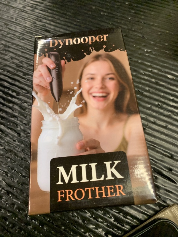Photo 1 of Dynooper Electric Milk Frother Handheld: Rechargeable 3 in 1 - LED Digital Display with 3 Speeds Portable Stainless Steel Drink Foam Mixer for Milk Coffee, Lattes, Valentine's Day gifts - Onyx Black