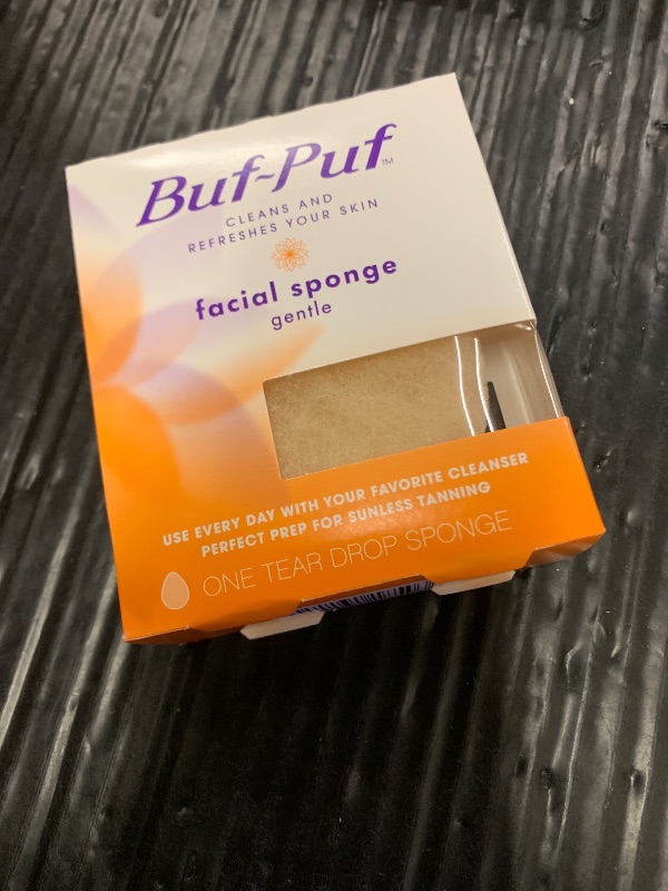 Photo 1 of Buf-Puf Gentle Facial Sponge, Dermatologist Developed, Removes Deep Down Dirt & Makeup That Causes Breakouts and Blackheads, Reusable, Exfoliating, 