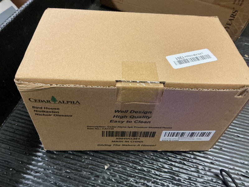 Photo 1 of 2 Pack Bird Houses for Outside Clearance with Copper Guard, Cedar Bird House Outdoor, Bluebird Finch Swallow Wren Chickadee Assembly Required?Lacquer Finished,Outdoor 5 Years Usage