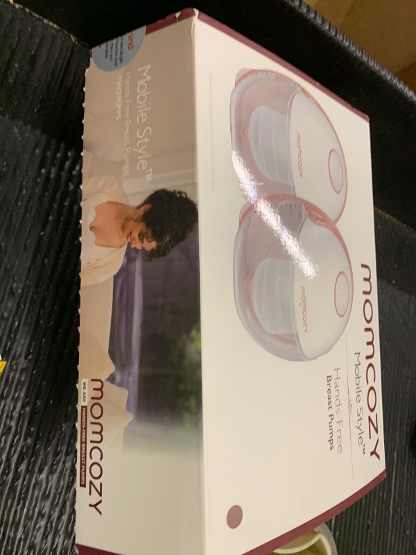 Photo 1 of Momcozy Breast Pump Hands Free Mobile Style | M6, Wearable Breastfeeding Pump Ideal Rhythm for More Milk, DoubleFit Flange More Fit & Discreet with 3 Modes & 9 Levels, 24mm - 2 Pack Cozy Red
