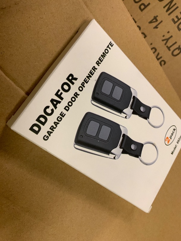 Photo 1 of 2 Garage Door Opener Remote, for Lift Master Chamberlain Craftsman Garage Door Opener Remote 893LM 893Max 891LM 971LM 973LM 371LM 373LM, Red Orange Green Yellow Purple Learn Button Garage Door Remote