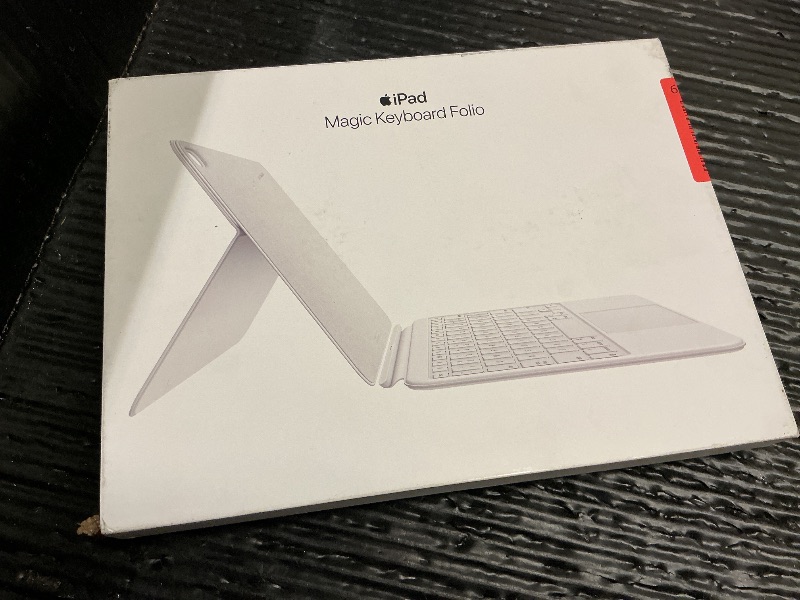 Photo 1 of Apple Magic Keyboard Folio: iPad Keyboard and case for iPad (A16 and 10th Generation), Detachable Two-Piece Design that attaches magnetically, Built-in trackpad, US English – White