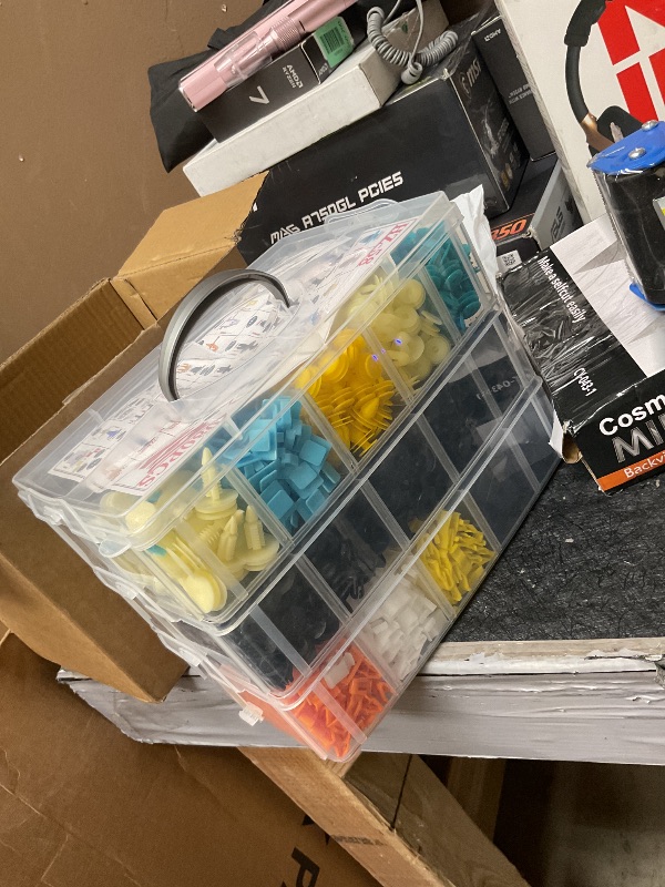 Photo 1 of 2080Pcs Car Retainer Clips & Fasteners Kit – 33 Universal Sizes Nylon Bumper, Fender Rivets, Door Panel Clips, and Plastic Rivets with 10 Cable Ties and Removal Tool for Toyota, Ford, Benz (2080pcs)