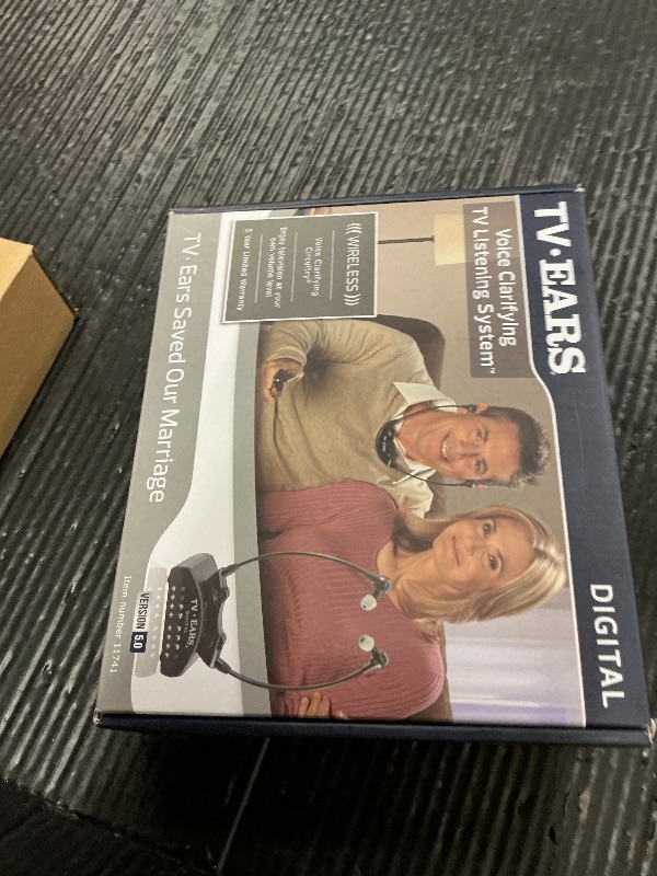 Photo 1 of TV Ears Digital Wireless Headset System for Seniors – Personal Volume Control, TV Hearing Device, No Audio Delay, Plug-N-Play, Works with Most TV Brands, Ideal for Hearing Impaired – Model 11741
