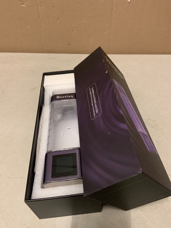 Photo 1 of BESTING Hydrogen Water Bottle Deluxe Version, Up to 12000ppb Concentration, Upgrade Smart Touchscreen Control SPE Hydrogen Generator with LED Display Portable Hydrogen Water Machine