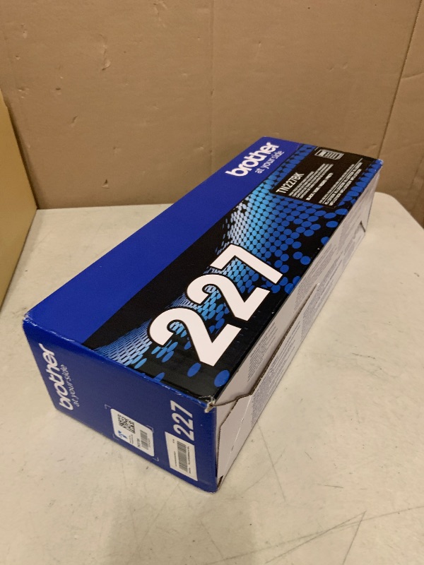 Photo 1 of Brother Genuine TN227, TN227BK, High Yield Toner Cartridge, Replacement Black Toner, Page Yield Up to 3,000 Pages, TN227BK, Amazon Dash Available