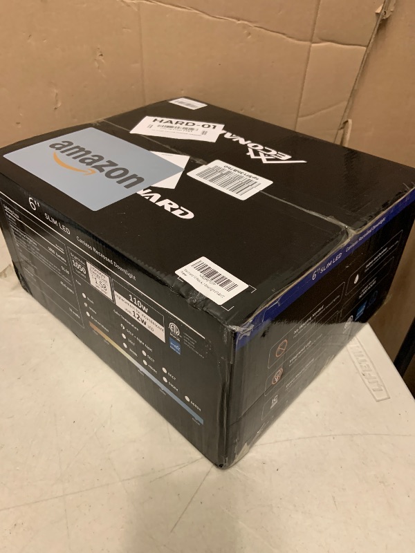 Photo 1 of Meconard 12 Pack 6 Inch 5CCT LED Canless Recessed Lighting with Night Light, 2700K/3000K/3500K/4000K/5000K Selectable Ultra-Thin LED Ceiling Lights, 12W=110W, 1050LM, Dimmable Wafer Downlight ETL&FCC