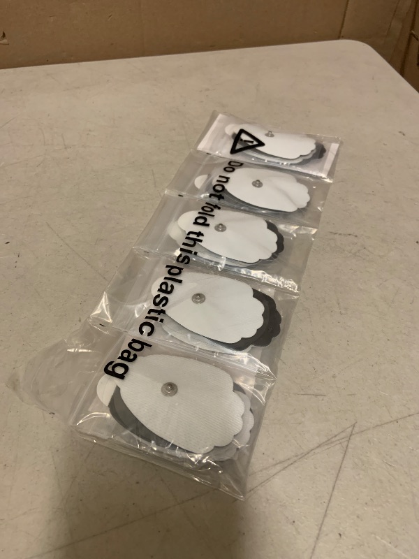 Photo 1 of 20-Pack TENS Unit Replacement Pads, Long-Lasting Snap Electrodes for 50 Times of Use per Pad, Latex-Free TENS Pads Set Compatible with TENS EMS Devices Using 3.5mm Button Lead Wires