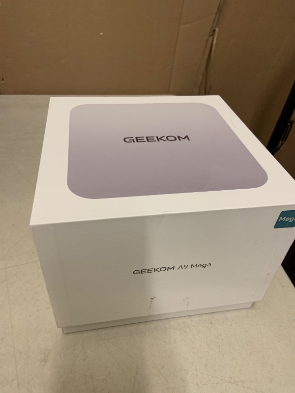Photo 1 of GEEKOM A9 Mega AI Workstation Desktop PC, Ryzen AI Max+ 395 (126 Tops), 128GB RAM 8000MHz, 2TB SSD, Radeon 8060S (96GB VRAM) for LLM & Gaming, Dual USB4, WiFi 7, 8K Quad Display, Win 11 Pro