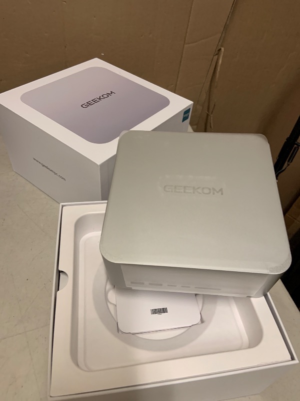 Photo 1 of GEEKOM A9 Mega AI Workstation Desktop PC, Ryzen AI Max+ 395 (126 Tops), 128GB RAM 8000MHz, 2TB SSD, Radeon 8060S (96GB VRAM) for LLM & Gaming, Dual USB4, WiFi 7, 8K Quad Display, Win 11 Pro