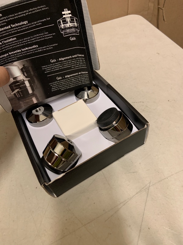 Photo 1 of IsoAcoustics Gaia Series Isolation Feet for Speakers & Subwoofers (Gaia III, 70 lb max) – Set of 4