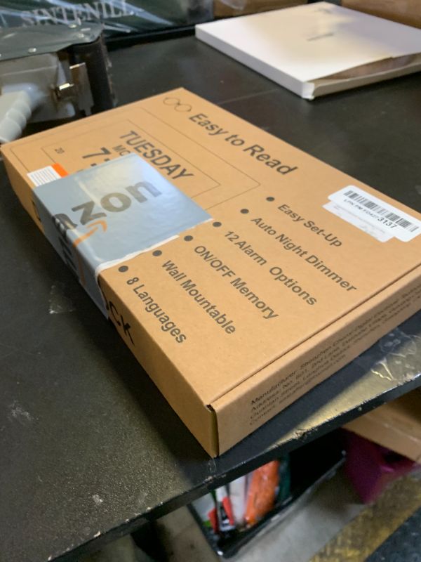 Photo 1 of 11'' Large Display Digital Clock for Seniors, Digital Calendar Alarm for Elderly Clock with Date Day of Week 12 Alarms 4 Colors Desk Wall Clocks for Memory Loss Alzheimers Dementia Auto DST/Dimmer