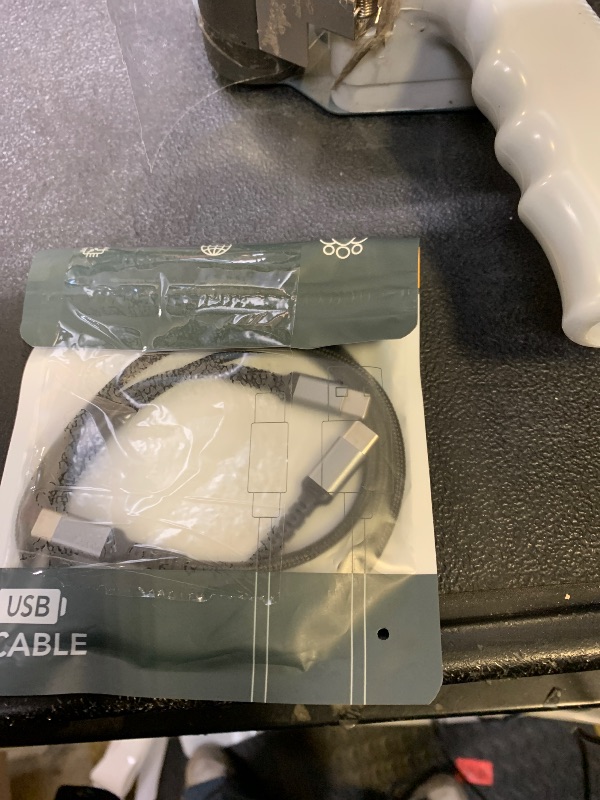 Photo 1 of 1.5ft USB C Charging Cable, 2 Pack Braided USB C to USB C Cable 60W/3A CarPlay USBC Cord Compatible with iPhone 15 Samsung Galaxy S23 Ultra Google Pixel, Short USB C to C Cable for Car