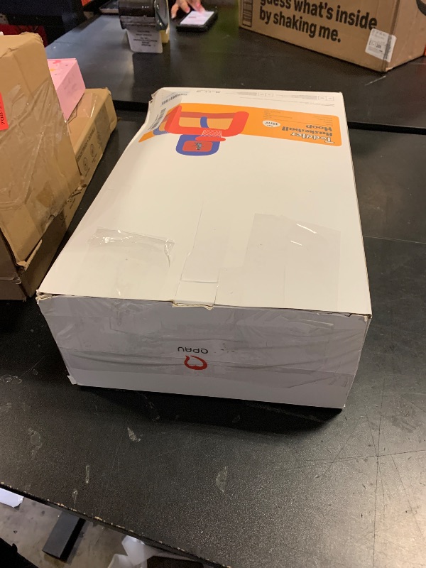 Photo 1 of QPAU 2-in-1 Inflatable Toddler Basketball Hoop & Soccer Goal Set, Indoor Outdoor Sports Center Toys for Kids, Baby Toddlers Birthday Gift for 1 2 3 4 5 Year Old Boys Girls