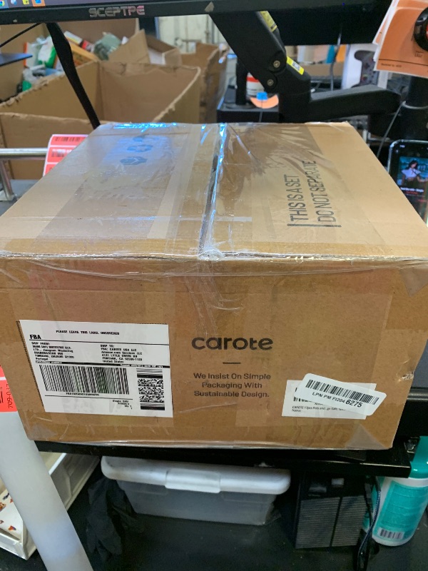 Photo 1 of CAROTE 19pcs Pots and Pans Non Stick, Cookware Sets Detachable Handle, Induction Kitchen Pots and Pans,NonStick Cooking Set, Oven/Dishwasher/Fridge Safe, Space Saving