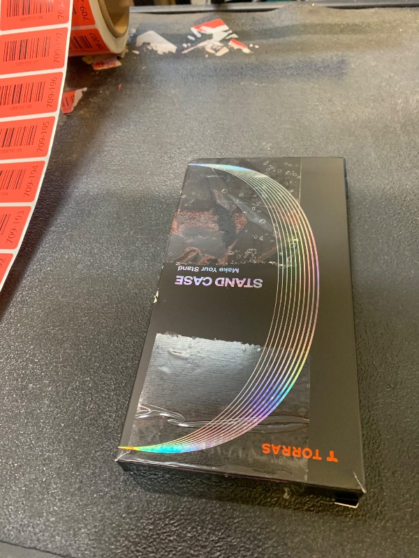 Photo 1 of TORRAS 360 Magnetic Stand for iPhone 17 Pro Max Case, [Fit for MagSafe] [4X Military-Grade Protection] Slim Case for iPhone 17 Pro Max 6.9", Translucent Obsidian Black, Ostand O3 Fitness Series