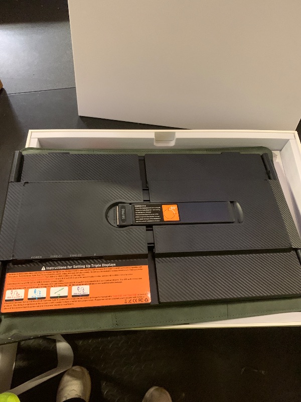 Photo 1 of 14" Triple Laptop Screen Extender, 1080P FHD IPS Ultra-Slim Portable Dual Monitor for Laptop, USB C HDMI Plug-Play Monitor Extender for Triple Display for MacOS/Windows, Fits 13-17.3" Laptops