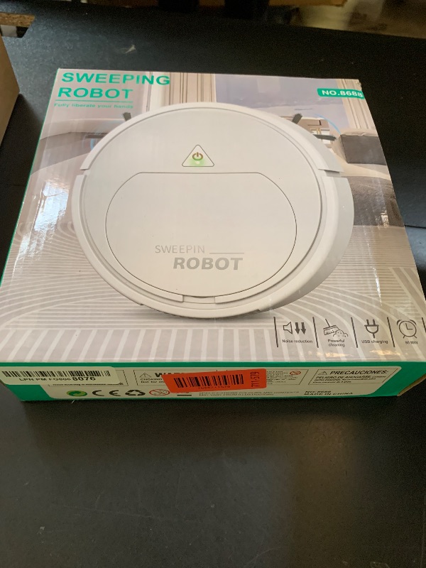 Photo 1 of Robot Vacuum Cleaner, One-Touch Start, Slim Design, Rechargeable Robot Vacuum and Mop, Suitable for Cleaning Paper Scraps, Pet Hair and Hard Floors Pet Hair Specialist Robot Vacuum.
