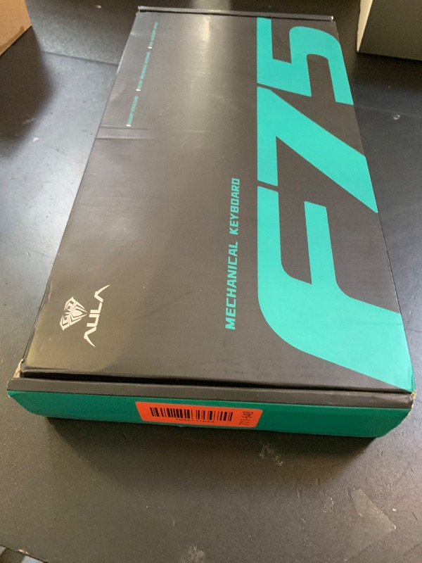 Photo 1 of AULA F75 Pro Wireless Mechanical Keyboard with Knob,75% Hot Swappable Custom Gaming Keyboards,RGB Backlit,Pre-lubed Switches,Side Printed PBT Keycaps Creamy Sounding Computer Keyboard, Line Black