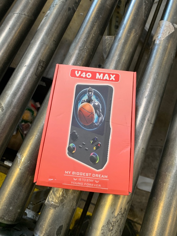 Photo 1 of 2025 New V40 Max Retro Handheld Game Console, 40000 Preloaded Games, 256GB Expandable Storage, 4 Inch IPS HD Screen, Portable Gaming Device with Long Battery Life (Black)