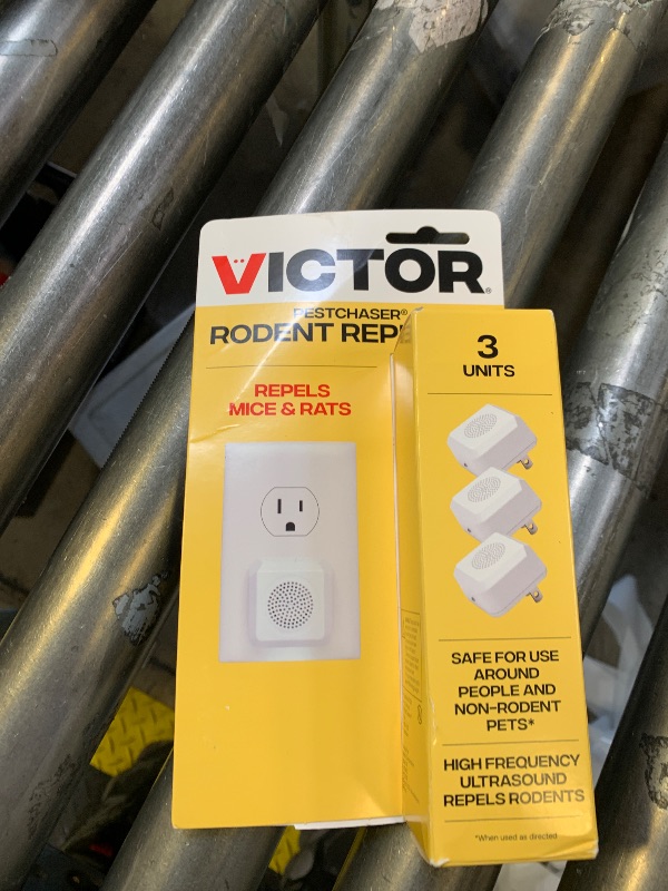 Photo 1 of Victor PestChaser Indoor Ultrasonic Rodent Repellent with Nightlight - 3 Pack Rodent Repeller Mouse Deterrent Plug In Devices - Repels Mice Indoors - M753K