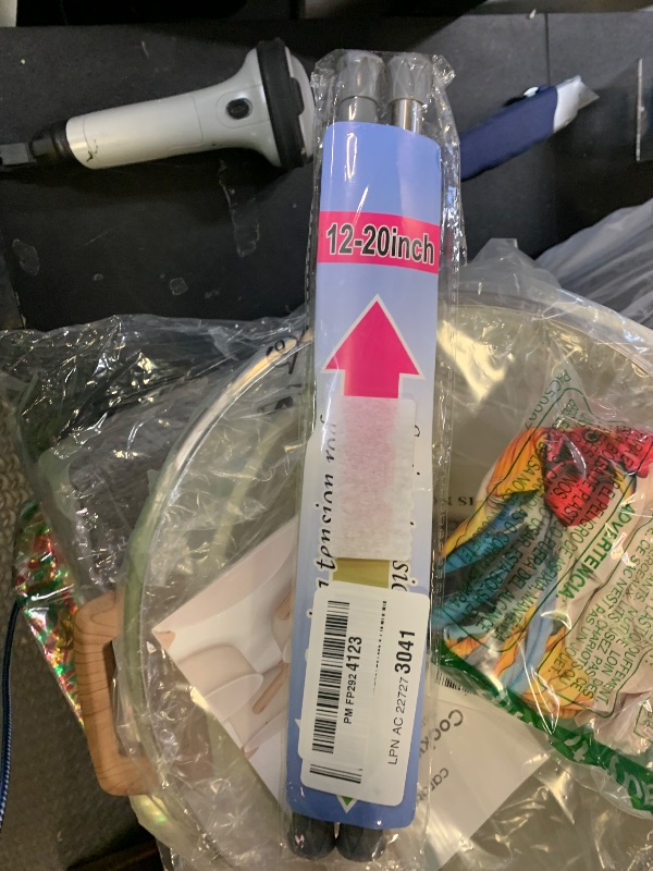 Photo 1 of AIZESI Spring Tension Curtain Rod Short Tension Rod (Silver,12" to 19"-2Pcs)