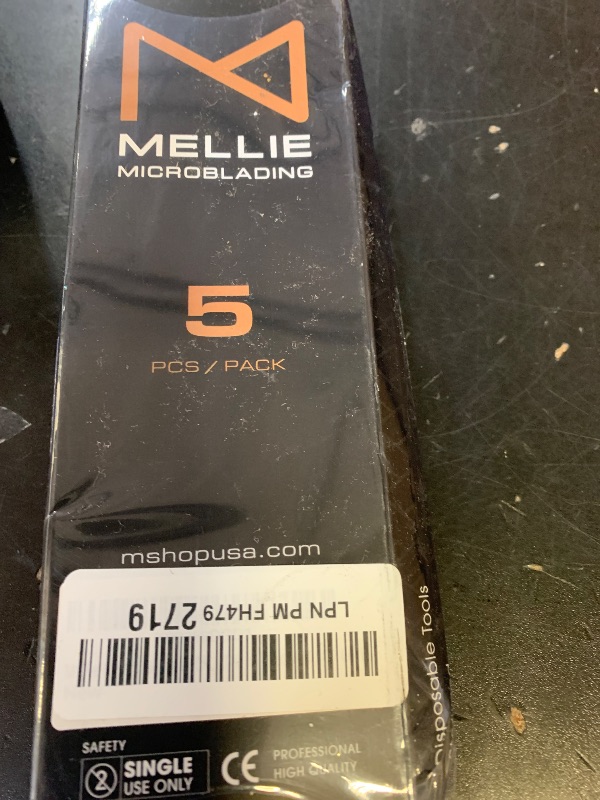 Photo 1 of M Mellie MIcroblading PACK OF 5 - U18 NANO .15mm Disposable Microblading Pen with Pigment Sponge - Thinnest Blade On The Market NOT FOR LATEX