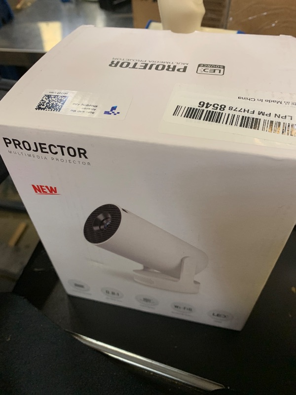 Photo 1 of Mini Portable Projector with 4K Support, Bluetooth 5.4 WIFI6, 5watt Sound Base Speaker, 160 ANSI, Android 11, 210° Rotation , Auto Keystone Correction Video Projector HY300 ULTRA