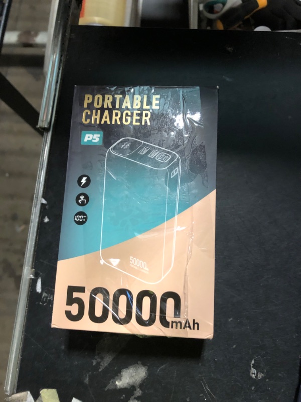 Photo 1 of OHOVIV Portable Charger 50000mAh Power Bank - 22.5W Fast Charging External Battery Pack,USB-C Portable Phone Charger for iPhone 17/16/15/14/13 Pro Android Samsung, for Travel Camping Essential-White