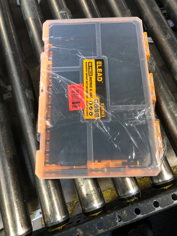 Photo 1 of 58-Piece Magnetic Impact Nut Driver Set, Metric & SAE Mini Combination Wrench Set, Impact Socket Adapter, 3LBS Magnetic Pickup Tool, Wing Nut Driver, Universal Socket, 1/4'' Quick-change Bit Extension