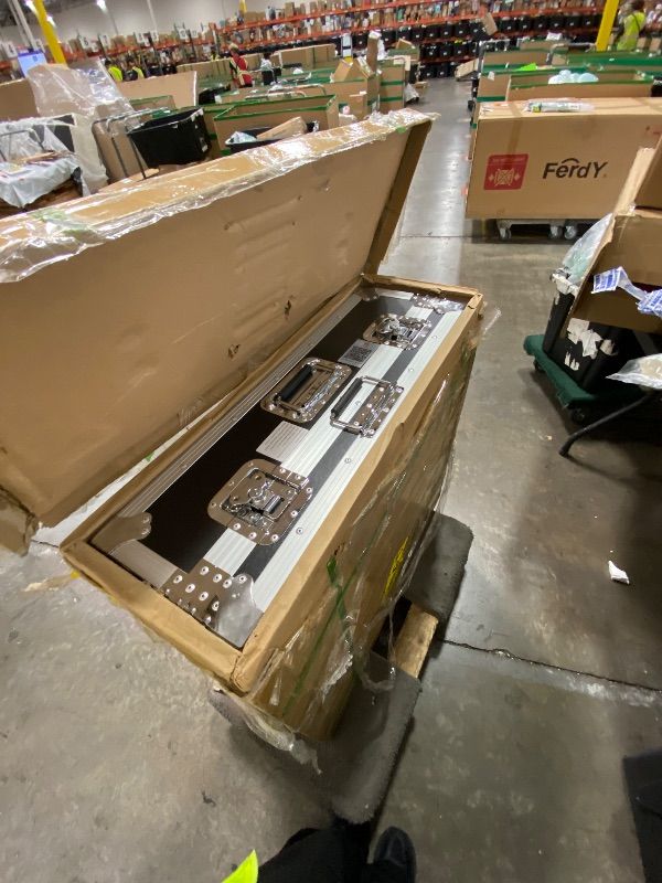 Photo 1 of case only--------------missing multiple pieces------------------------SELLING FOR PARTS ONLY -----------MWE 360 Photo Booth Machine for Parties with Flight Case,RGB Strip Light,Software APP Remote Automatic 360 Spin Camera Video Booth for 1-3 People (23''