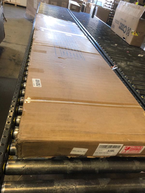 Photo 1 of Bifold Barn Door 60" x 84", MDF Bi-Fold Sliding Closet Doors with Hardware Kit Included, Pre-Finished Easy Assembly, Water-Proof PVC Surface & Save Space, H-Frame, 68" Track for 4 Doors,White