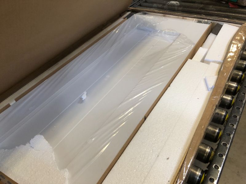 Photo 1 of Bifold Barn Door 60" x 84", MDF Bi-Fold Sliding Closet Doors with Hardware Kit Included, Pre-Finished Easy Assembly, Water-Proof PVC Surface & Save Space, H-Frame, 68" Track for 4 Doors,White